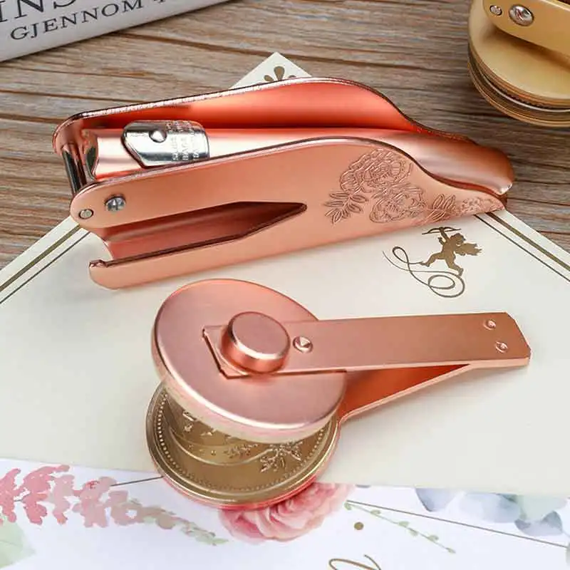 Paper Embossing Machine Cardboard Sticker Embosser for Gift Packaging Bag Greeting Card 4 Colors