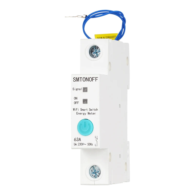 WiFi Circuit Breaker Smart Din Rail Switch Timer Energy Meter Voice Control Alexa echo and Google home Smart Home Smart Switch