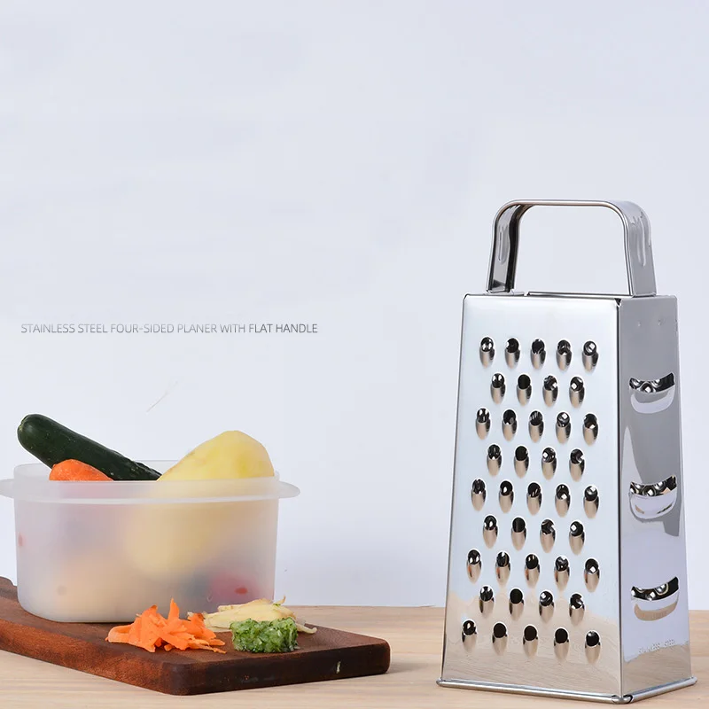 Kitchen Grater -Hchuang Nonstick Coating Stainless Steel with 6 Sides-Box  Grader Handheld,Food Graters for Cheese, Vegetables, Ginger,Fruit