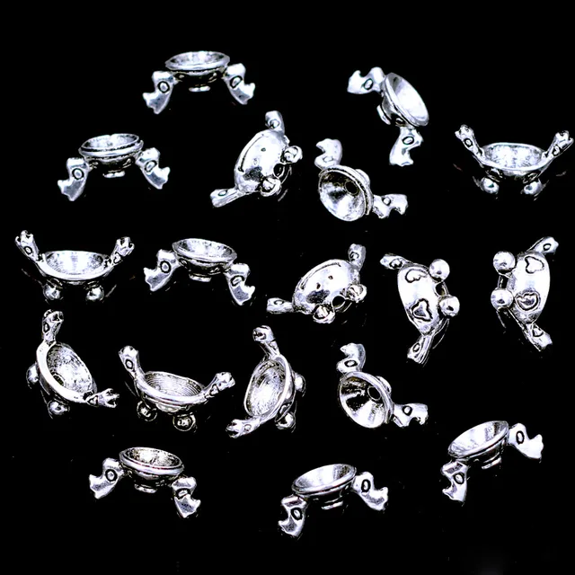 Animal Metal Bead Cap Cat Fish Frog Beads Caps Earrings Making Jewelry  Finding