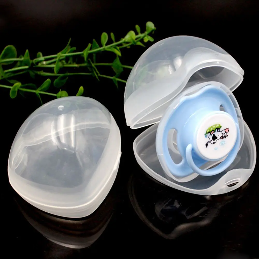 Portable Infant Baby Nipple Box Plastic Pacifier Storage Box For baby feeding accessories