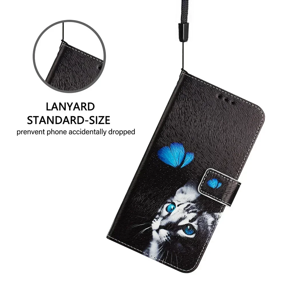 Leather Flip Wallet Case with Card Holder Slot