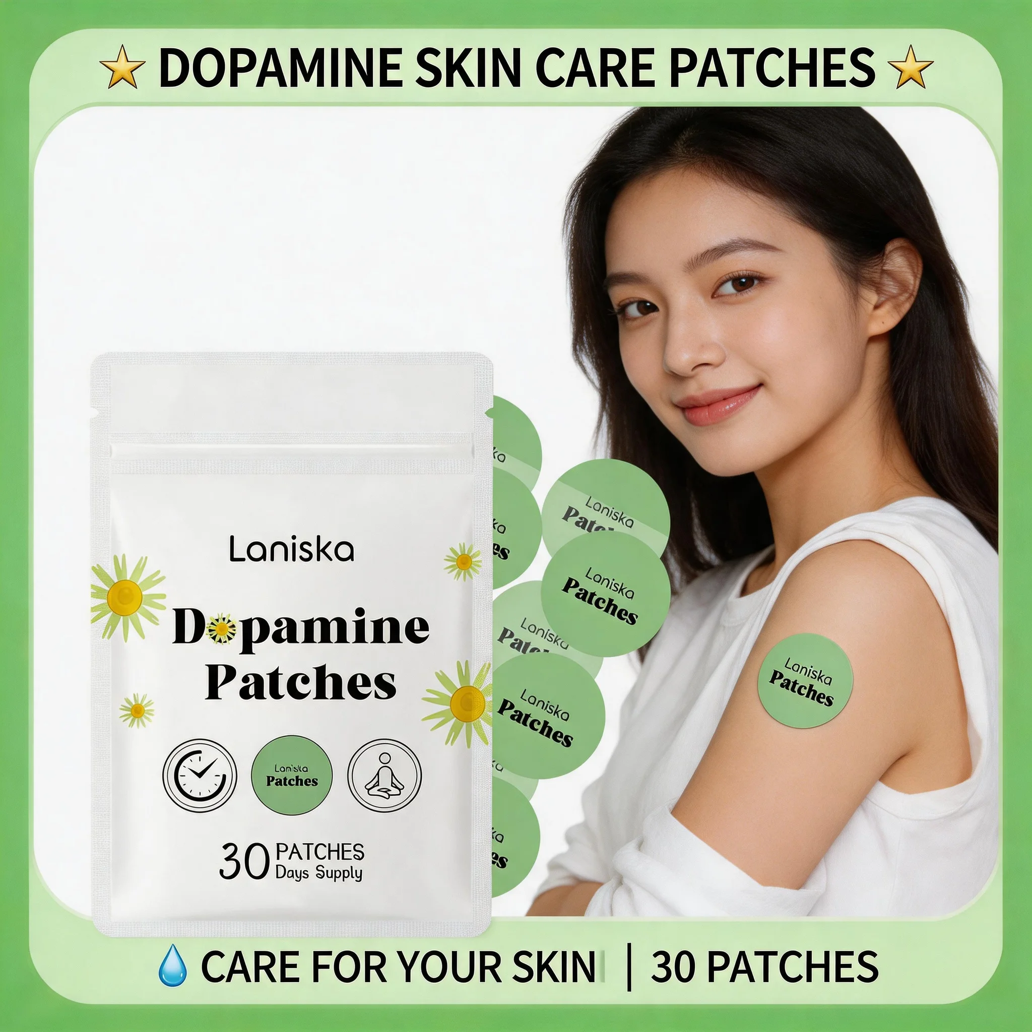 Patch per la cura del corpo, cura quotidiana delicata del corpo, materiale morbido e delicato sulla pelle, design leggero e portatile, vestibilità aderente e comfort a lunga durata