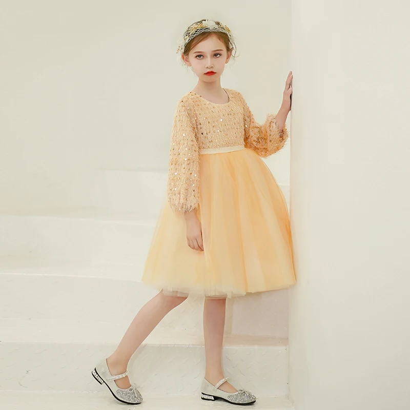 Новые милые платья для девочек с цветами платье маленьких бантом пышные коротким