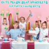 Plush Slap Bracelets Stuffed Animal Turtle Snap Bands Plush Slap Wristband Ocean Theme Party Plush Gifts Fillers Party Favors 3