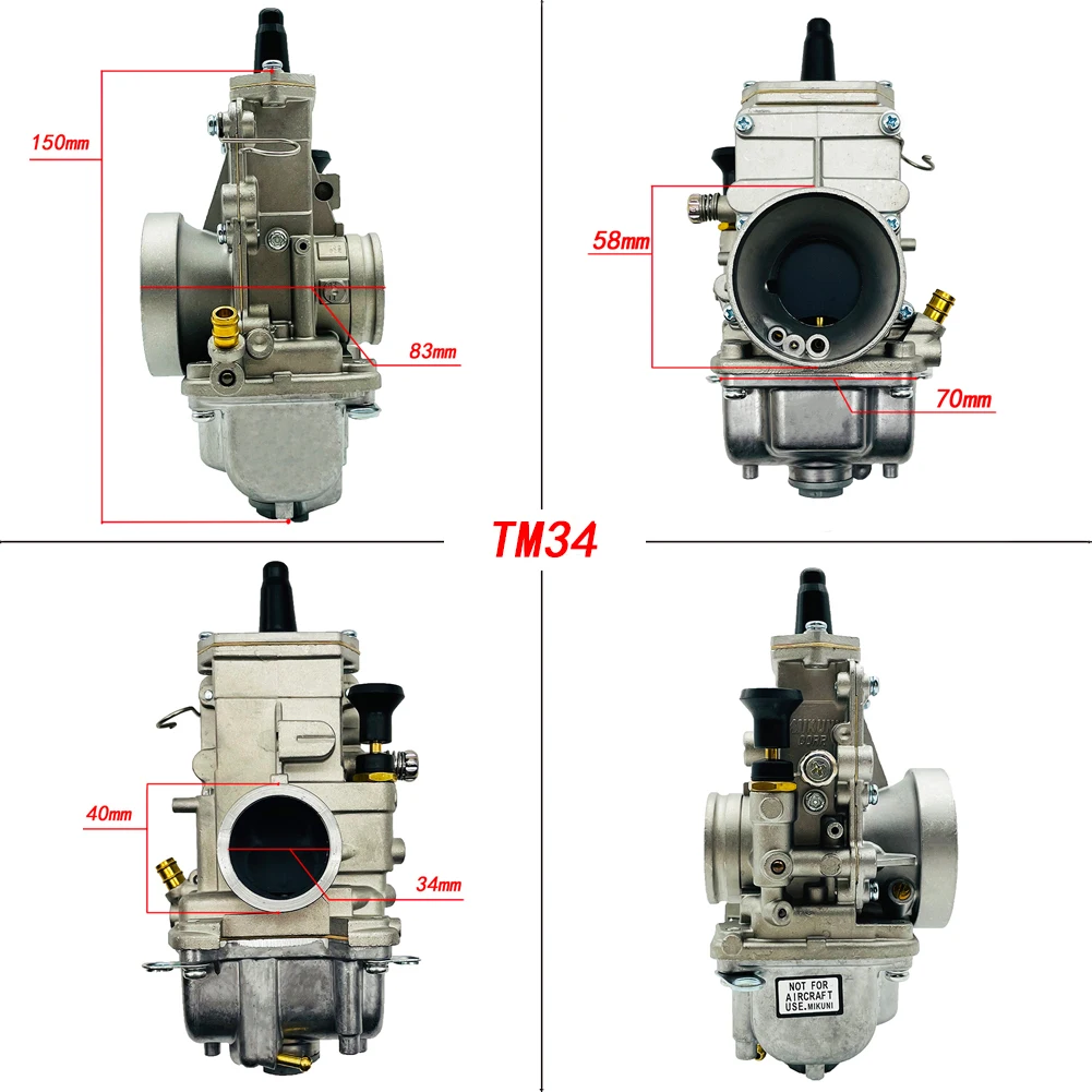 TM32 TM34 Vergaser TM 32 34 MM 32MM 34MM 200CC 250CC 300CC 350CC Flachschieber-Glattbore-Vergaser – Detail 2