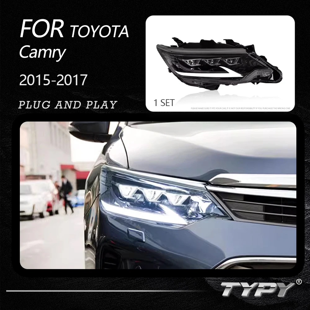 

TYPY Car Headlights For Toyota Camry 2015-2017 LED Car Lamps Daytime Running Lights Dynamic Turn Signals Car Accessories