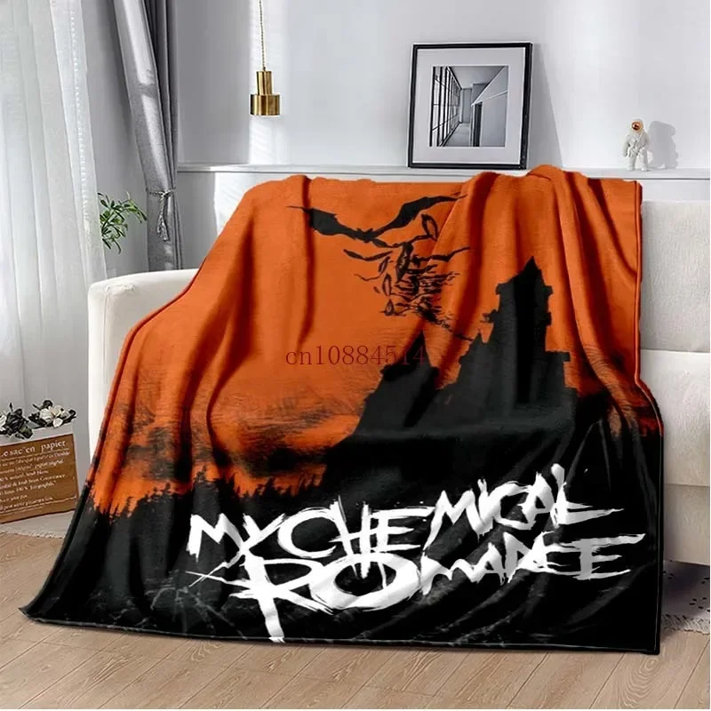 My C-Chemical R-Romance Band Printed Blankets,Kid's Baby Throw Blanket,for Bedroom Living Room Sofa Bed Car, Brithday Gift 4
