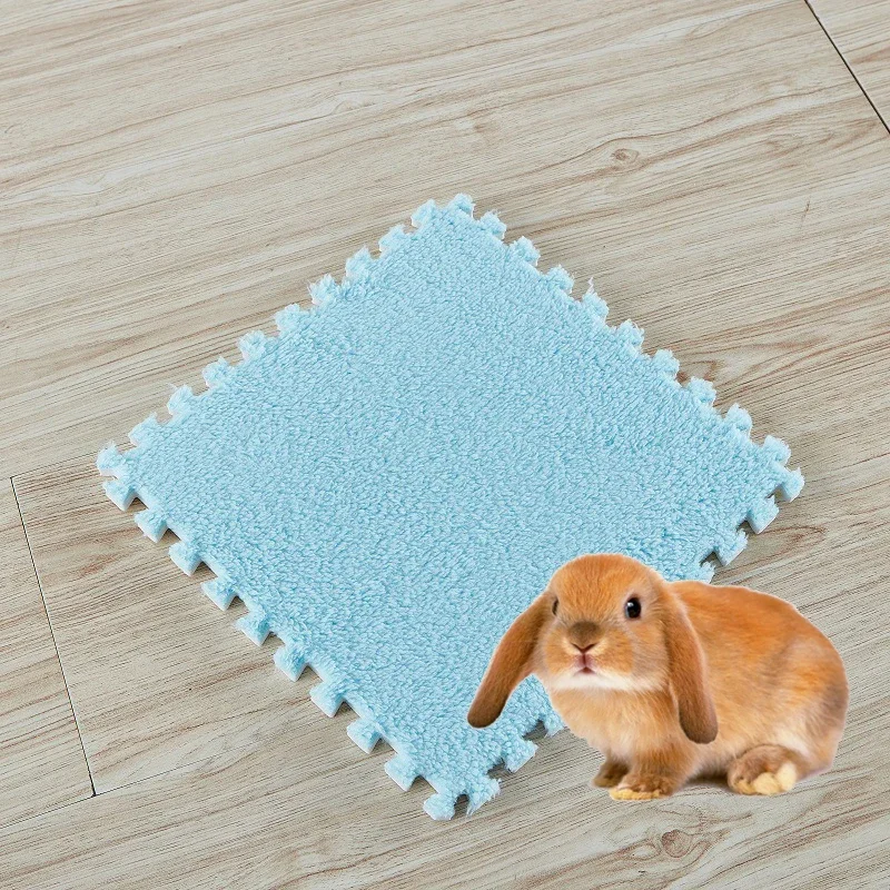 thumbnail image 1 of 4/10 piezas de forro para jaula de conejos y conejillos de indias, artículos para mascotas pequeñas, alfombrilla antideslizante para cama, almohadilla para orinar para hámsteres, alfombrilla suave y c, 1 of 5