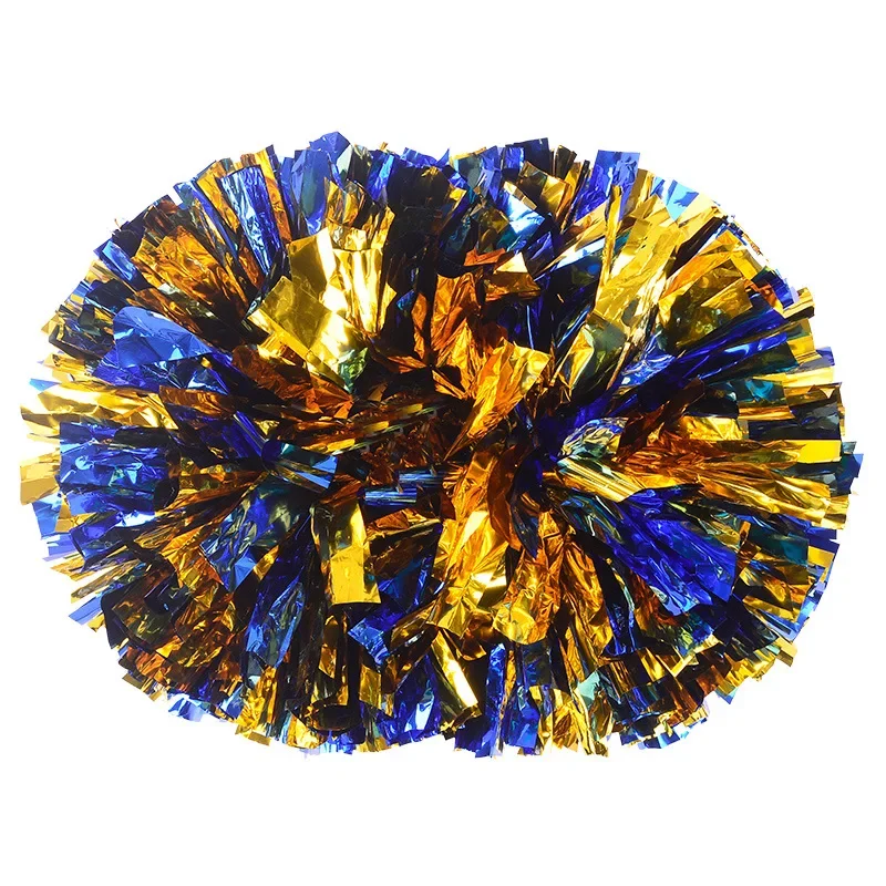 Sports Match Pom Poms with Handle Cheerleading Accessories Birthday Wedding Graduation School Activities Celebration Supplies cheerleading pom poms