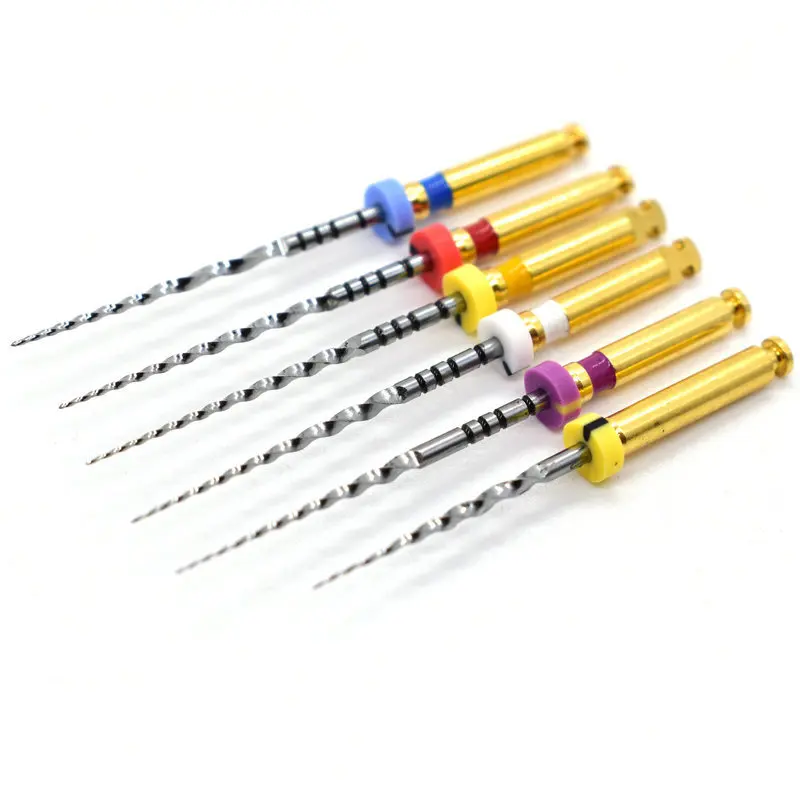 

6Pcs/Pack Dental Engine Use NiTi Heat Activated Endo File Endondontic Root Canal Files 21mm/25mm SX-F3 Dentist Tool Instrument