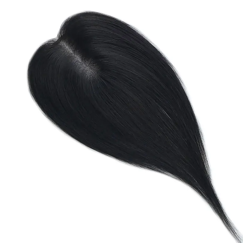 8x11cm Swiss Lace Human Hair Topper Hair Piece 10inch Virgin Hair Natural Scalp Top Clips In for Women Mild Hair Loss Volume 3