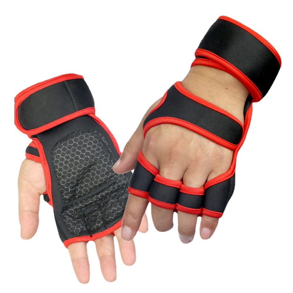 Description Picture 2 of item1Pair Cross Training Gloves with Wrist Support for WODs, Gym Workout, Weightlifting and Fitness, Strong Grip for Men & Women