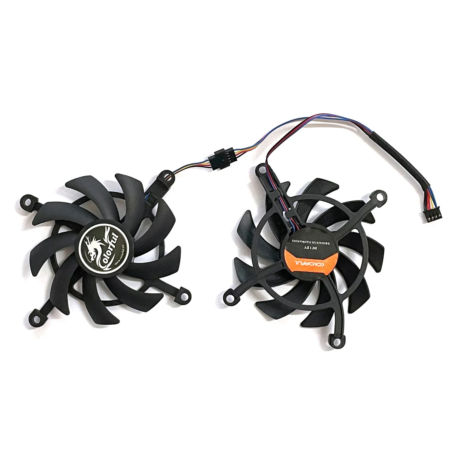 Rtx 2060 2060super Gpu Cooler para Colorido Geforce Gtx 1660ti 1650 1660 Super Gráficos Ventilador de Refrigeração Peças 4pin - Imagem 6
