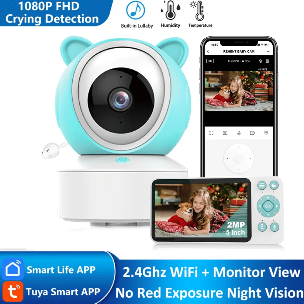 5 Tuya 스마트 WiFi 먹이 알림 온도 모션 사운드 감지 APP보기 제어 오..