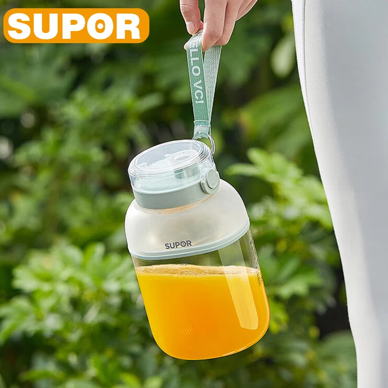 SUPOR New Portable Blender 1L Electric Fruit Juicer Machine 1500mA*2 Smoothies Mixer Maker Crusher Food Processor For Kitchen