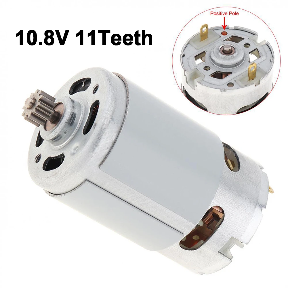 

Brand New DC Motor Power Tools For Electric Screwdriver Metal RS550 DC Motor Sliver Dual Speed 11Teeth High Torque