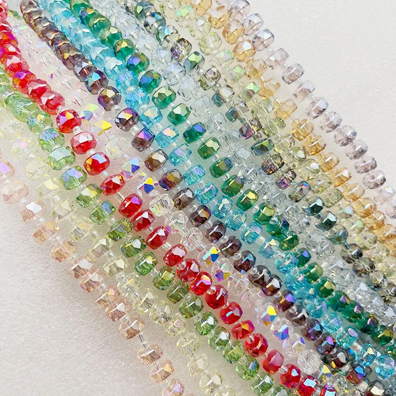 30Pcs Wheel Shape Austrian Crystal Glass Beads for Jewelry Making 2