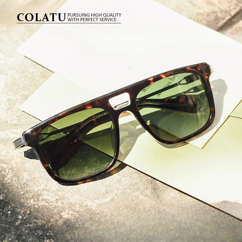 

Japanese Hand Made Double Beam Large Frame Plate Pure Titanium Polarized Sunglasses Male Driving Uv400 Sunglasses Female