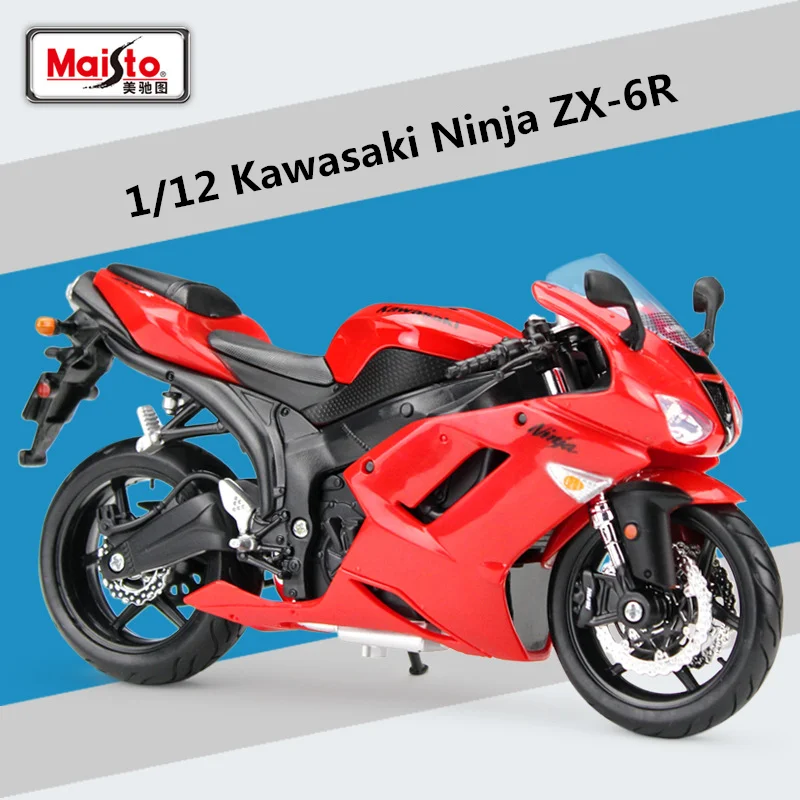 Maisto 1:12 Kawasaki Ninja ZX6R Alloy Racing Motorcycle Model