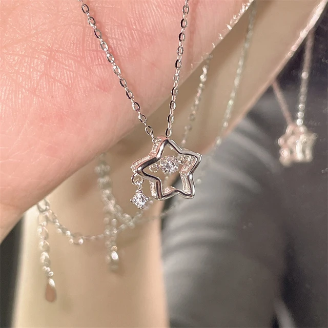 Y2k New Pearl Star Pentagram Charms Pendant Necklaces for Women Sweet Cute  Harajuku Necklace Girls Jewelry Gifts - AliExpress