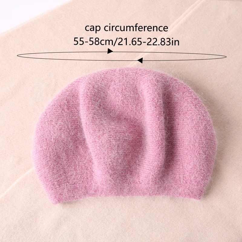 Herbst und Winter japanische Kaninchenhaarmütze Kinder Outdoor koreanische Ausgabe vielseitige gestrickte Baskenmütze Wärme Ohr_voghion.com