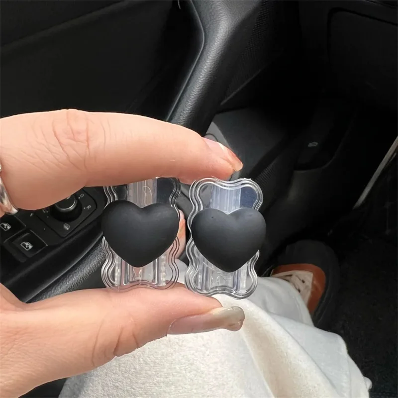 아이폰 맥북용 투명 실리콘 충전 보호 케이스, 한국 3D 러브 하트 충전기 커버, 충전기 슬리브 액세서리, 30W-35W