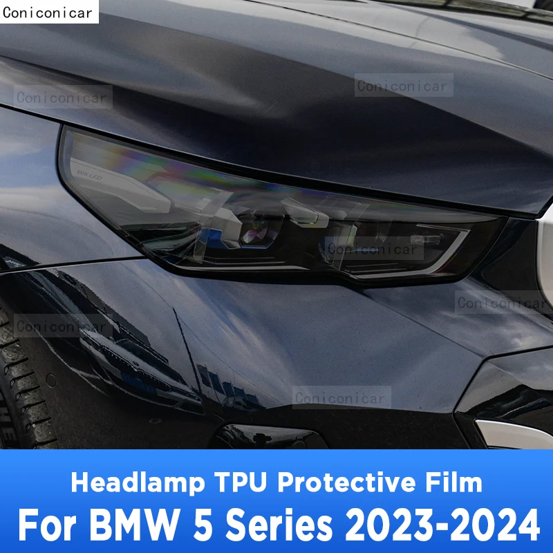 

Для BMW 5 серии 2023 2024 Автомобильная внешняя фара Защита от царапин передняя лампа ТИНТ фотолампа аксессуары для ремонта