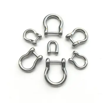 10 Styles Titanium Alloy Buckles High Quality Horseshoes 10 Styles Carabiner Keychain Hook Outdoor Accessories