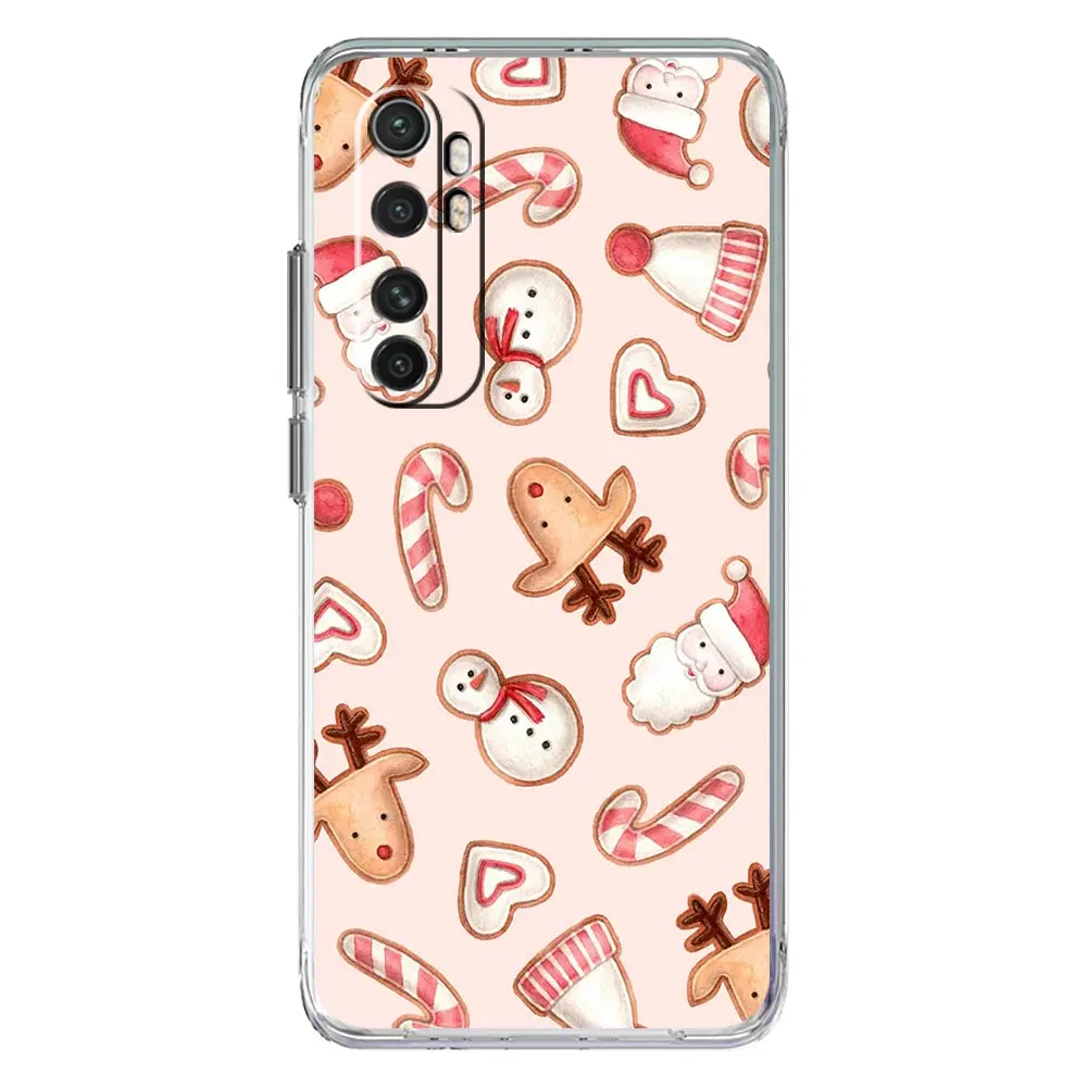 Cartoon Christmas Soft Clear Phone Case Cover