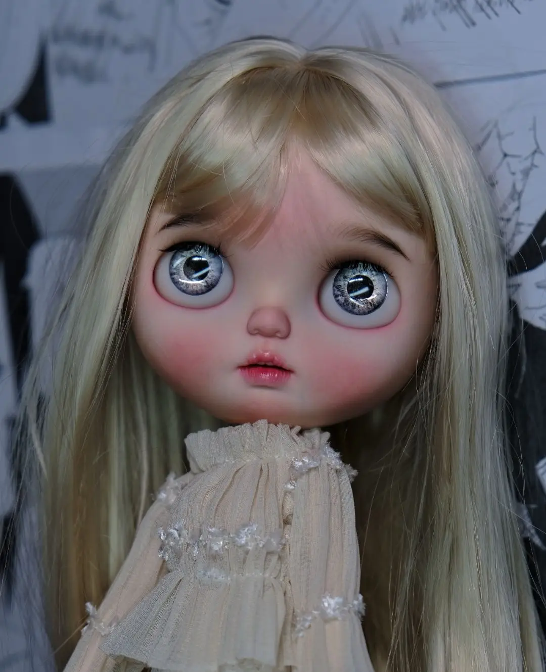 Maquiagem rosto personalizado boneca com corpo articulado, Blyth boneca,  1:6, vendendo