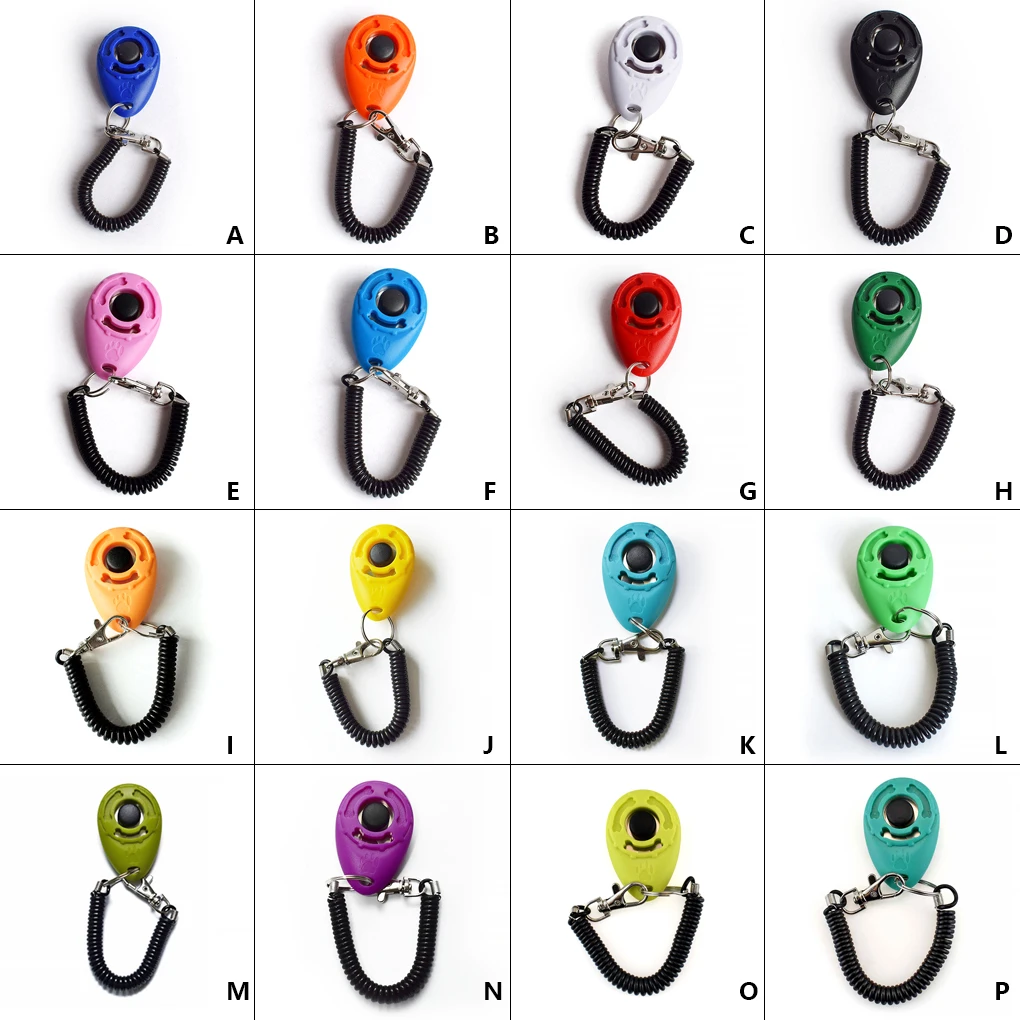 Portable Pets Training Clicker Animal Behavior Aids Diet Button Trainer Professional Indoor Outdoor Pet Dog Training Supplies