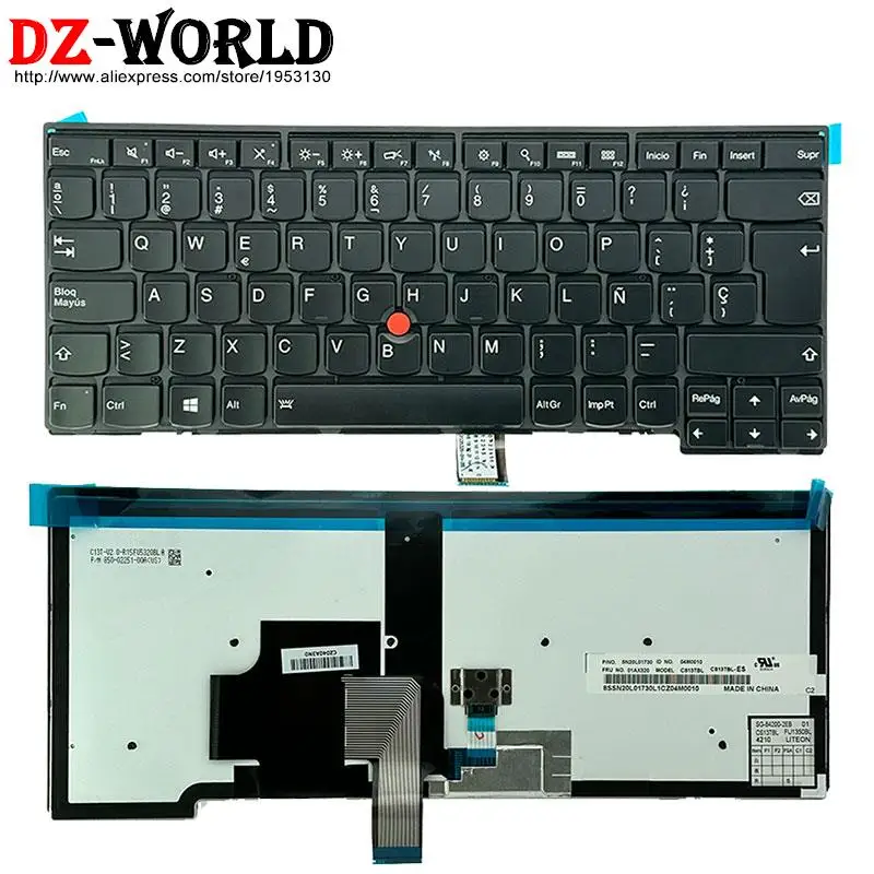 Teclado Backlight Espanhol sp Lenovo Thinkpad T440 p T431s T450 s T460 L440 L450 L460 L470 E431 E440 Laptop 01ax320 04y0834 - Imagem 6