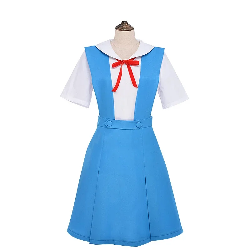 Neon Genesis Evangelion Asuka Langley School Uniform Cosplay Costume