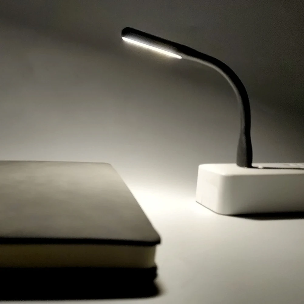 USB LED Light Reading Light Flexible Portable Night Gooseneck Mini USB Compatible for Power Bank Notebook Laptop