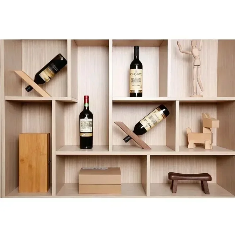 Solid Wood Creative Red Wine Rack Black Walnut Wine Rack Living Room Decoration Household Beech Balanced Wine Bottle Holder 3