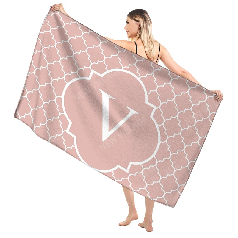Bathroom Bath towel for adults sauna Large beach towel Gym towel Large hotel woman shower quick drying microfiber simple letter 6