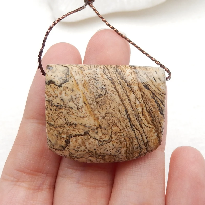 

Полудрагоценные камни, натуральный драгоценный камень, картина США, яшма, модные подвески, изготовление ювелирных изделий, 32x27x12 мм 18 г