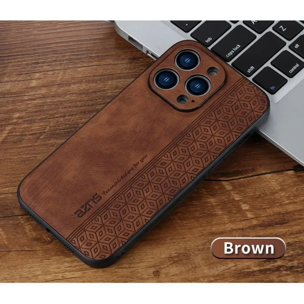 Leather Shockproof Business Phone Case - Soft and Durable Cover