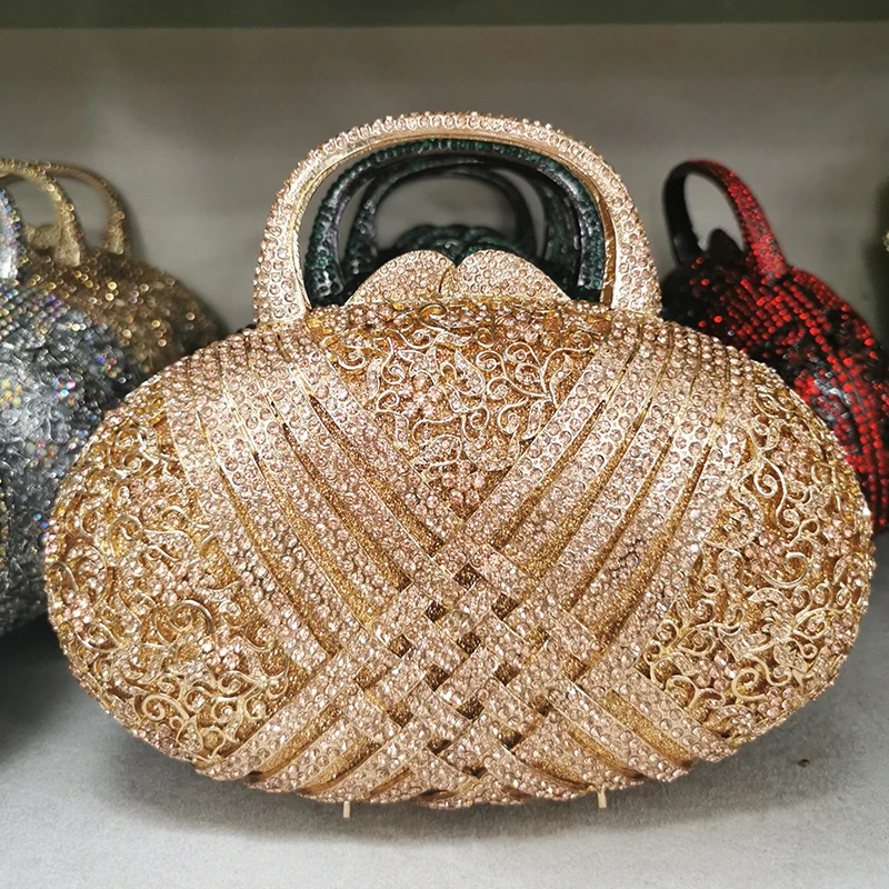 

Вечерние кошельки цвета шампанского с верхней ручкой, цветочные сумки через плечо для девушек с бриллиантами для дам, клатчи для вечеринки, выпускного, минодьер