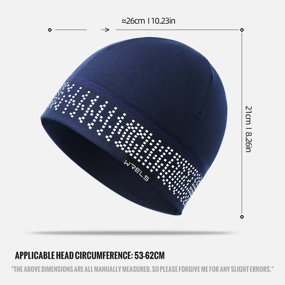 WRELS Winter Reflective Sports Hat Thermal Beanie Warmer Soft Ear Cover Winter Casual Hat for Skiing Sports Accessories