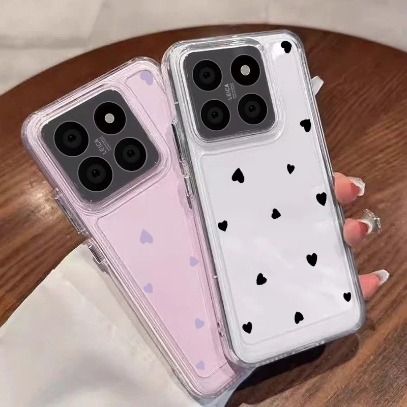 Clear Love Heart Soft Case - Transparent Protective Cover