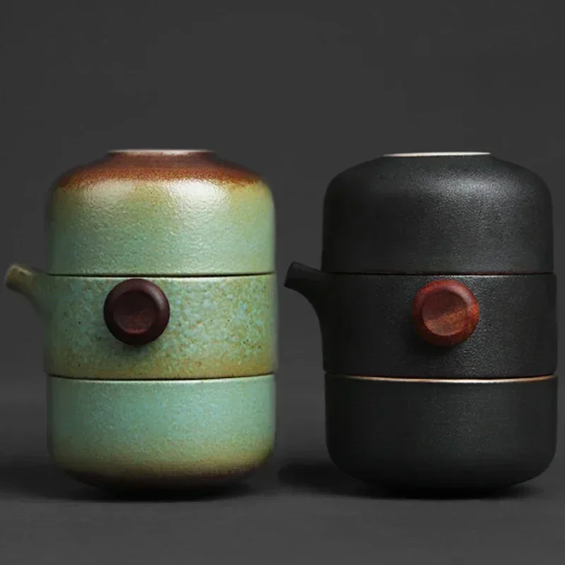 Ceramic Porcelain Teapot & Teacups Travel Office Kung Fu Tea Set Teaware Handmade Portable Chinese Tea Set Pot and Cup