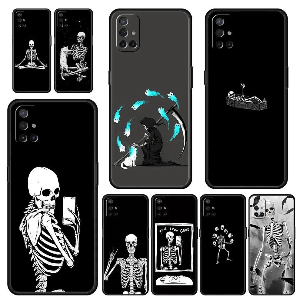 Funny Skeleton Soft Phone Case - Durable & Stylish Design