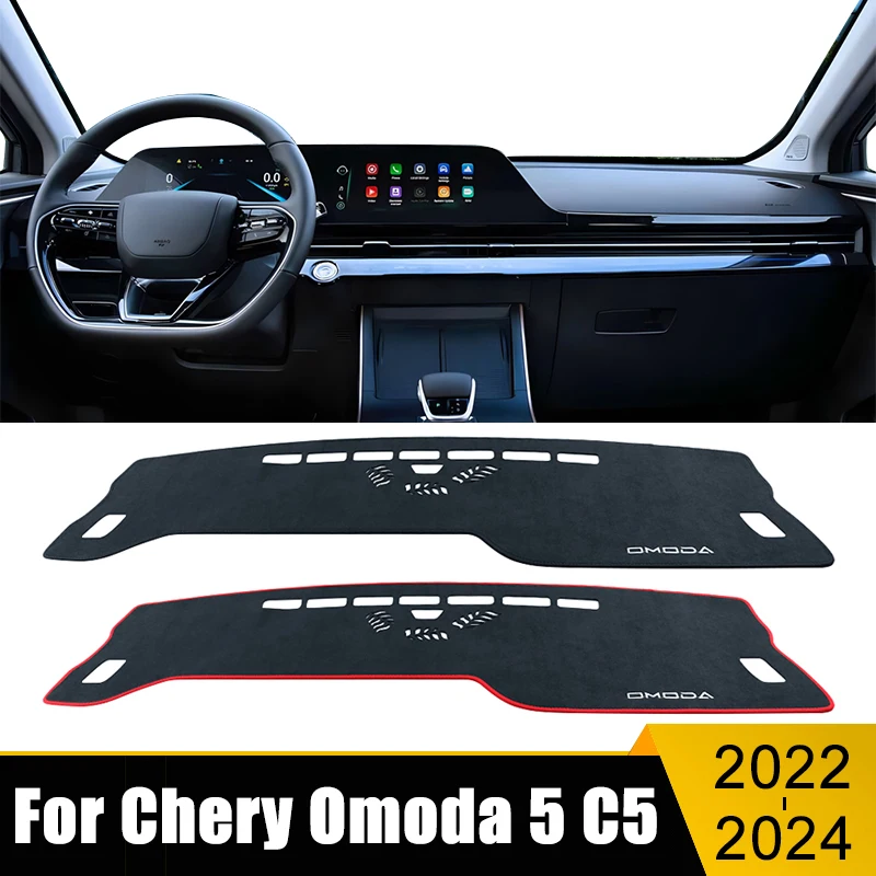 

Car Dashboard Cover Avoid Light Pad Sun Shade Anti-UV Carpets Non-Slip Mat Accessories For Chery Omoda 5 C5 FX 2022 2023 2024 EV