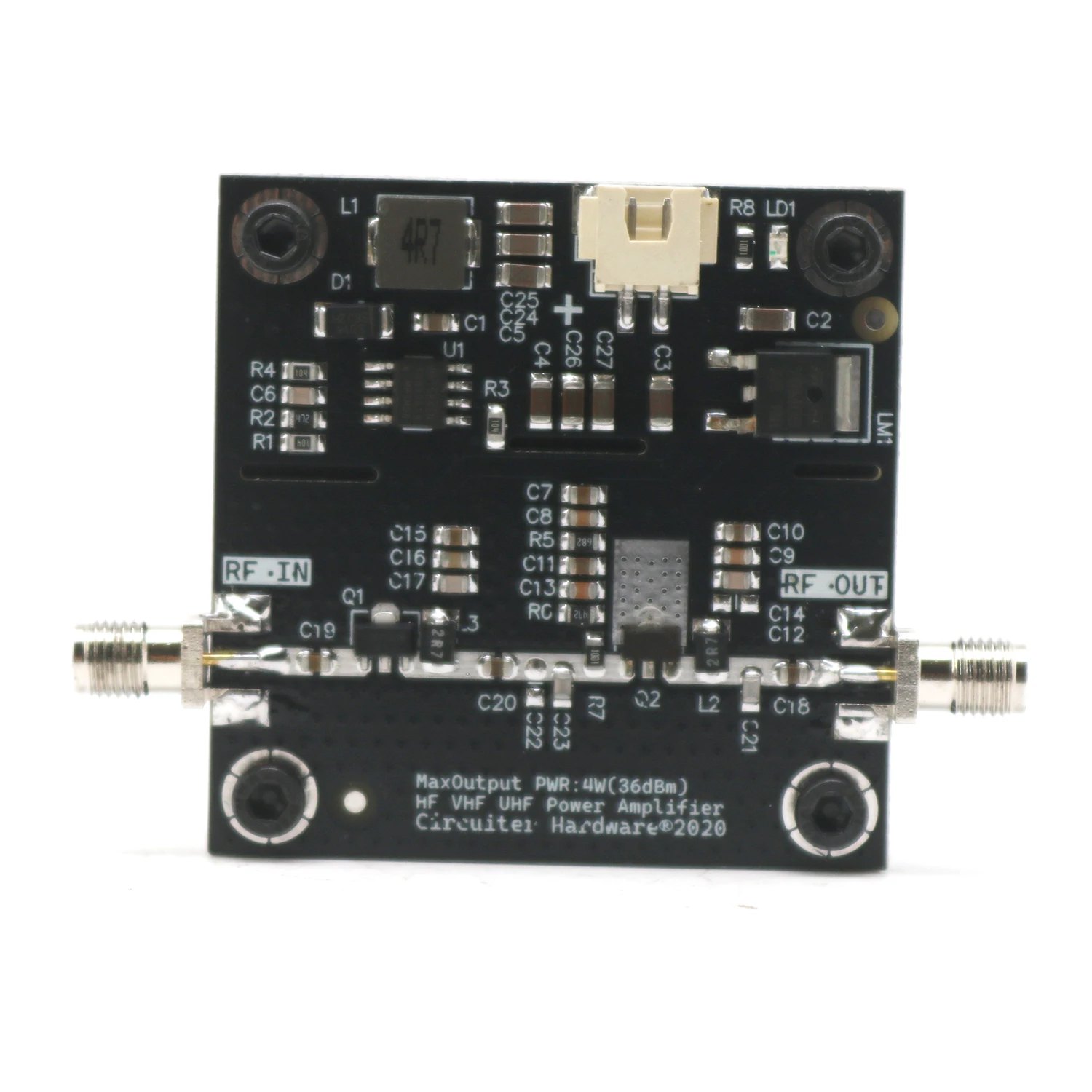 0,5MHz~800MHz 4W Breitband-Leistungsverstärker RF-Signal-POWER-AMP VHF UHF FM-Sender 433Mhz Walkie-Talkie Kurzwelle Mittelwelle – Detail 7