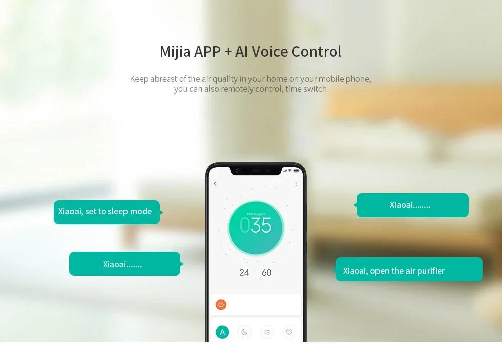 New Xiaomi Mijia Air Purifier, HEPA Air Purifier with 3 Control Applications, Sound Purifier with Smart Light for Home 6