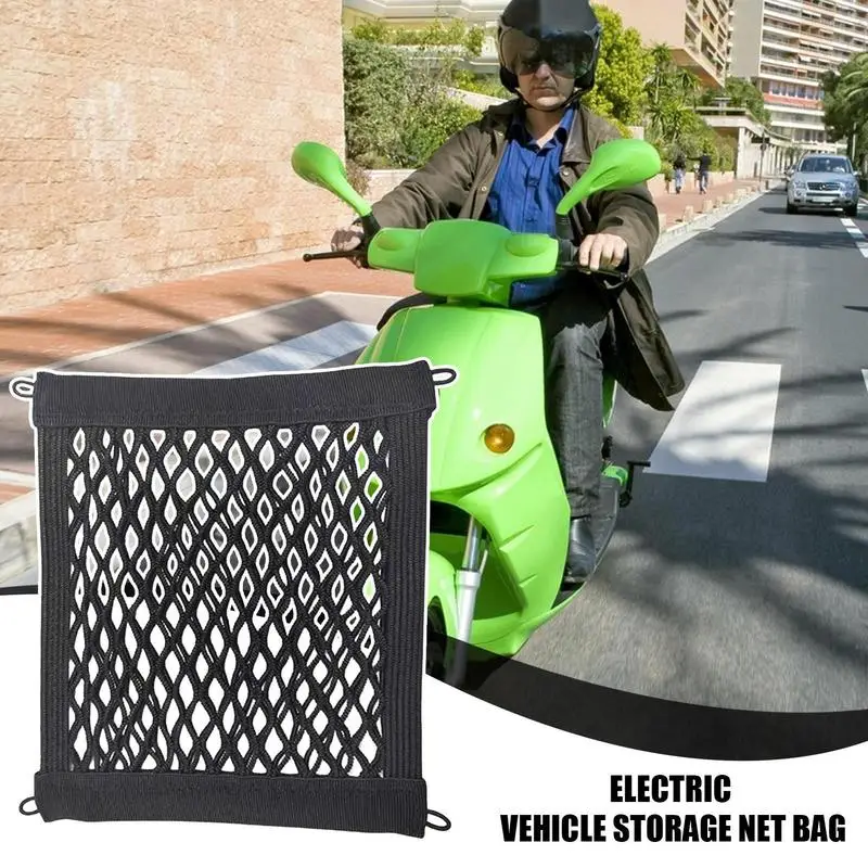 Motorcycle Helmet Storage Trunk Bag Motorcycle Luggage Net Hook Hold Bag Cargo Bike Scooter Mesh Fuel Tank Luggage Equipaje