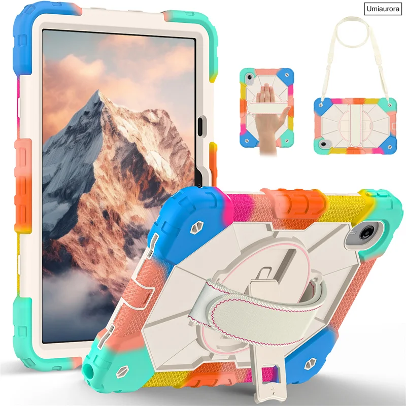 Shockproof Rugged Tablet Case with Stand and Strap