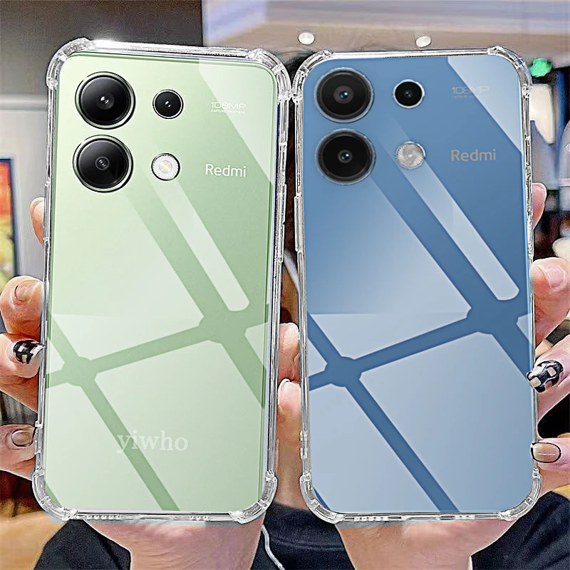 On Redmi Note 13 4G Klare weiche Handyhülle für Xiaomi Redmi Note 13 4G Dünne Rückseite Transparente Schutzhülle 6,67" 23129RAA4G